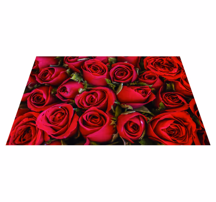 Zerbino pvc rose rosse vibranti - TenStickers