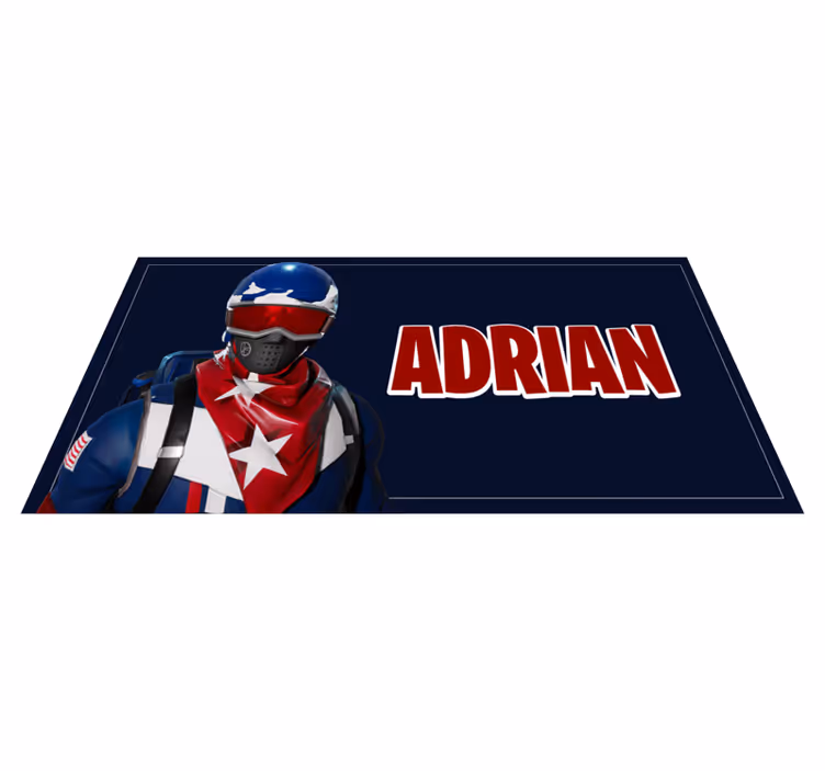 Tappeto vinile per bambini design dell'eroe personalizzato - TenStickers