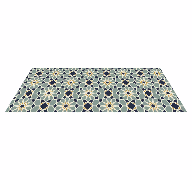 Tappeto vinile mosaico motivo geometrico sofisticato - TenStickers