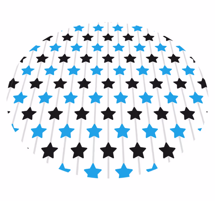Tappetto vinile stelle tonalità blu audaci - TenStickers