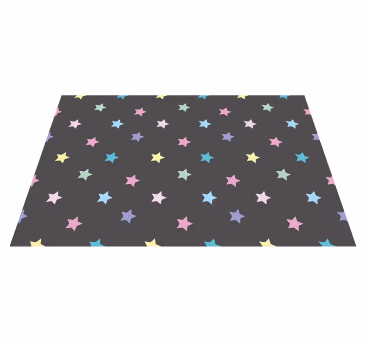 Tappetto vinile stelle modello colorato per bambini - TenStickers