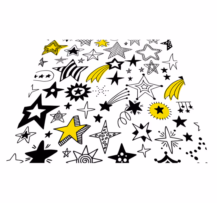 Tappeto vinile per ragazzi modello di notte stellata - TenStickers