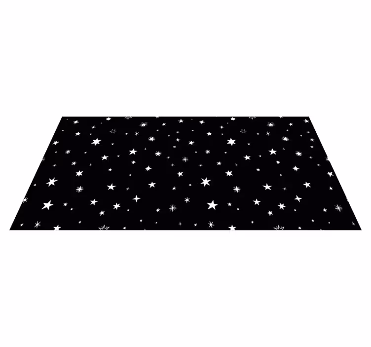 Tappetto vinile stelle motivazione serale celeste - TenStickers