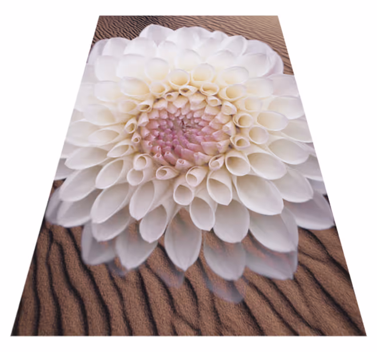 Tappeto vinile fiori composizione fiori eleganti - TenStickers