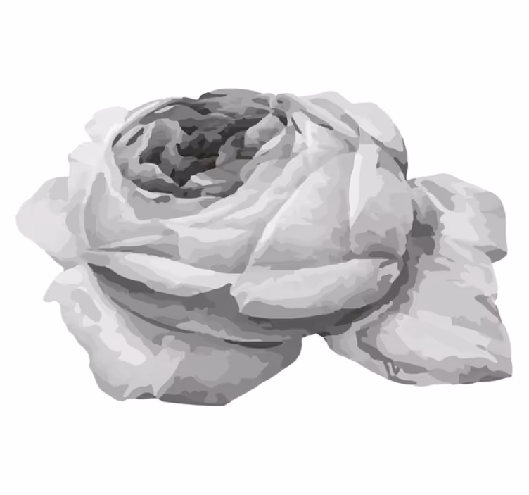 Tappeto vinile fiori fiore di rosa - TenStickers