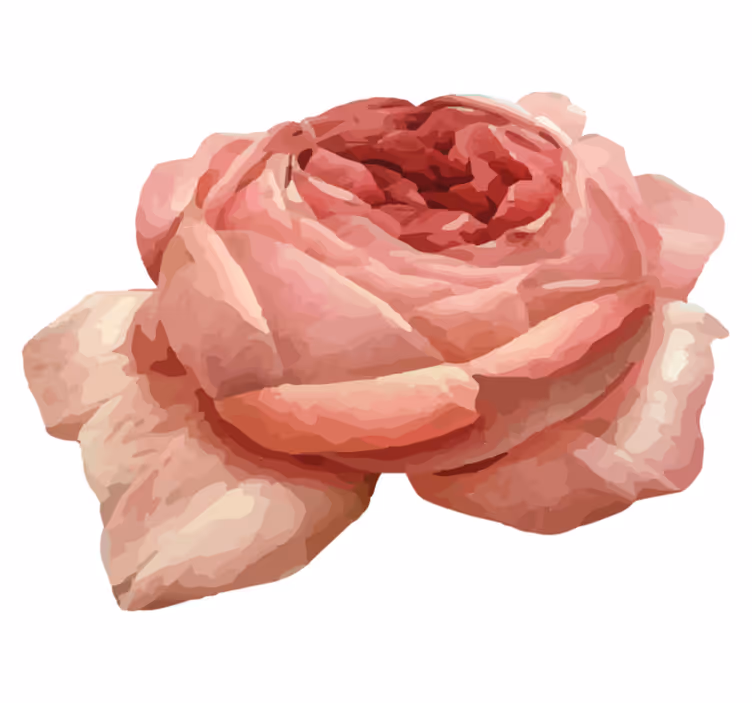 Tappeto vinile fiori lussureggiante fioritura rosa - TenStickers