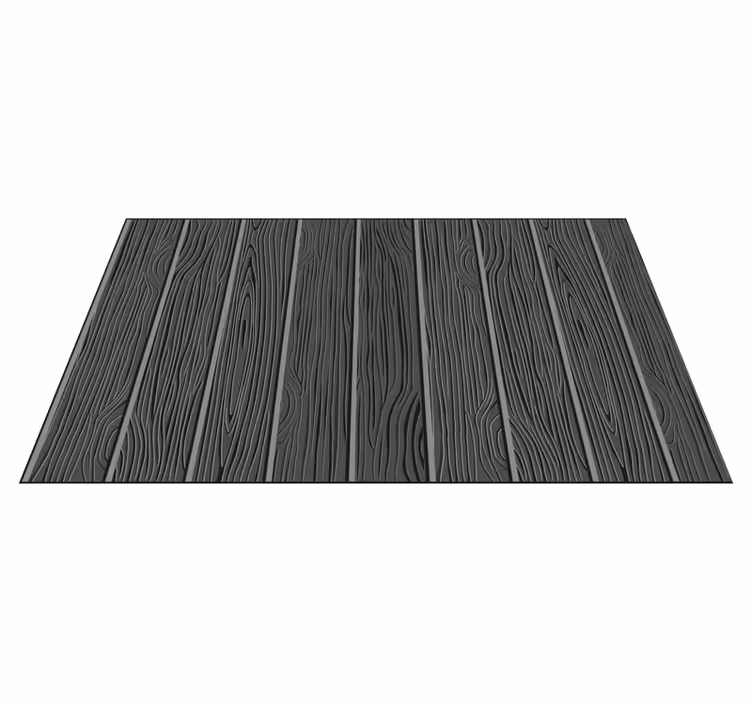 Tappeto vinile effetto legno finitura scura ed elegante - TenStickers