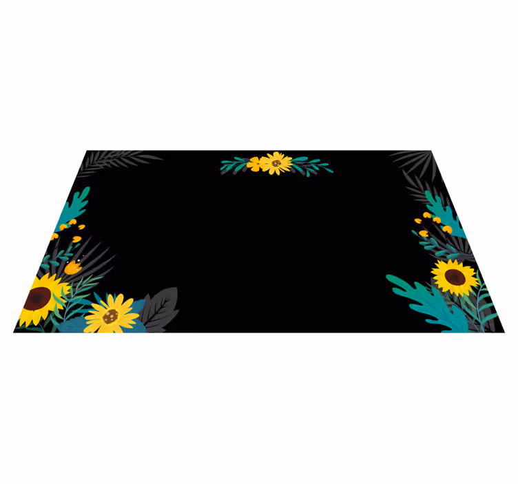 Tappeto vinile fiori esposizione floreale luminosa - TenStickers