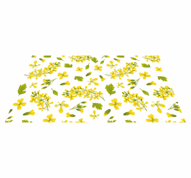 Tappeto vinile fiori delizia floreale - TenStickers