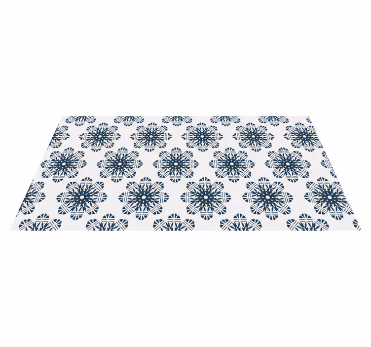 Tappeto Vinile Natale fiocco di neve intricato - TenStickers