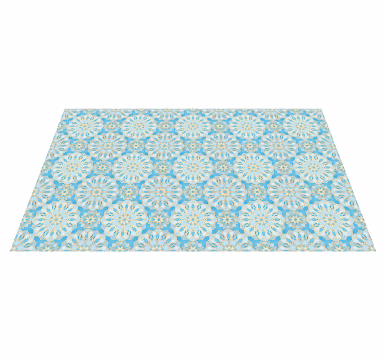 Tappeto vinile piastrelle intricati motivi floreali - TenStickers