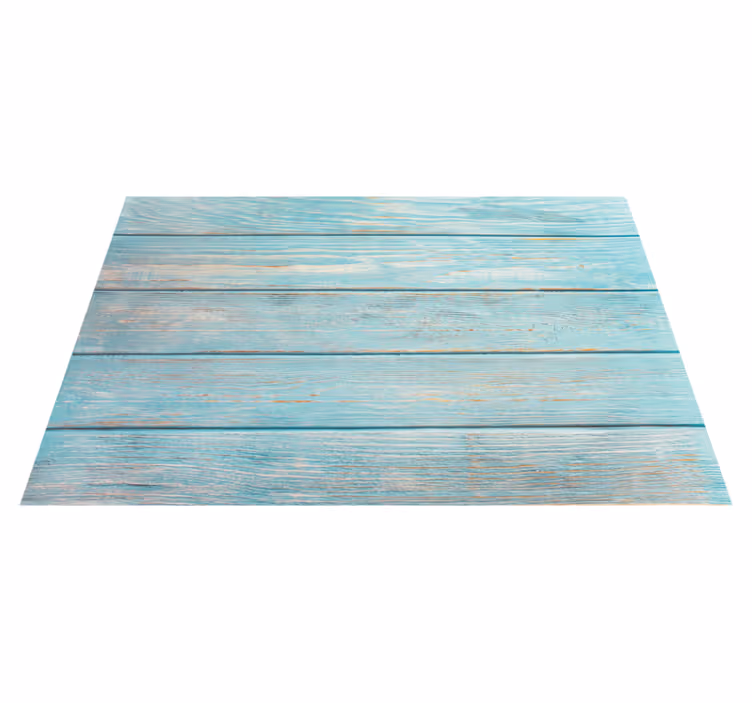 Tappeto vinile bagno pannelli color acquamarina usurati - TenStickers