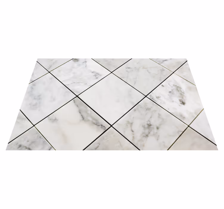 Tappeto vinile effetto marmo elegante motivo grigio - TenStickers