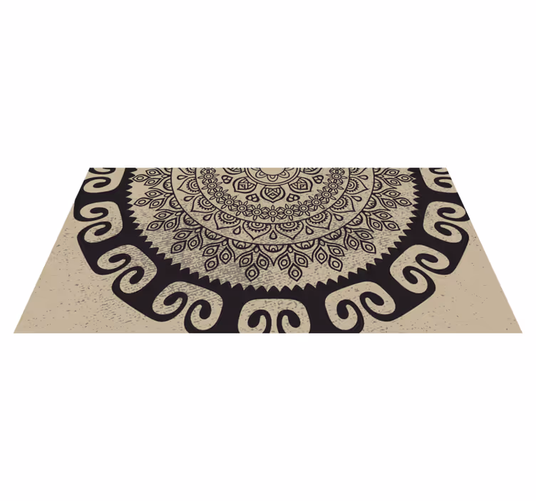 Tappeto vinile Mandala motivo sofisticato - TenStickers