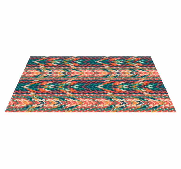 Tappeto vinile strisce onde di colore dinamiche - TenStickers