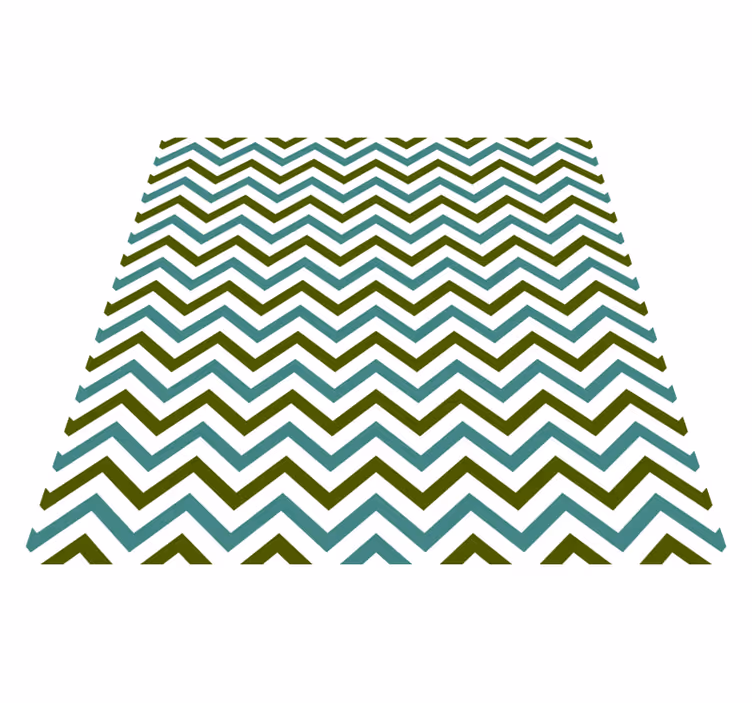 Tappeto vinile geometrico delizia a chevron - TenStickers