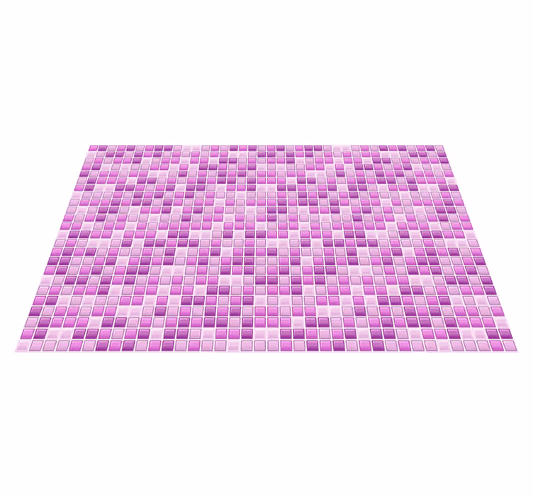 Tappeto vinile piastrelle mosaico di sfumature viola - TenStickers