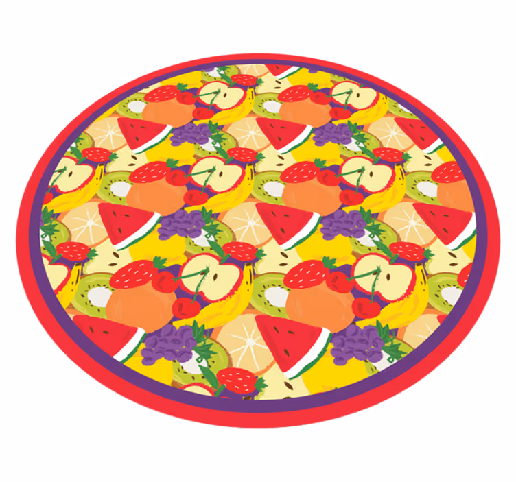 Tappeto pvc cucina motivo a miscuglio di frutta - TenStickers