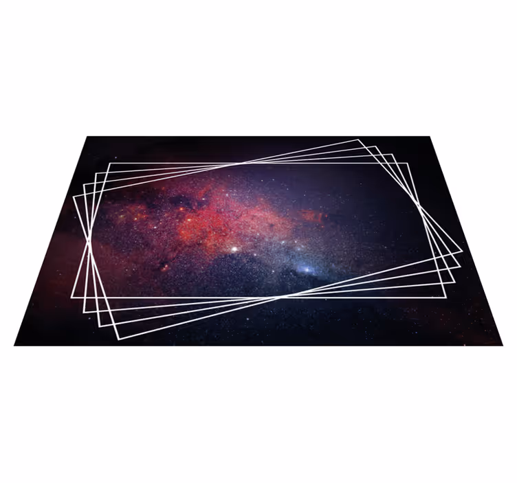 Tappeto vinile moderno modelli di nebulose cosmiche - TenStickers
