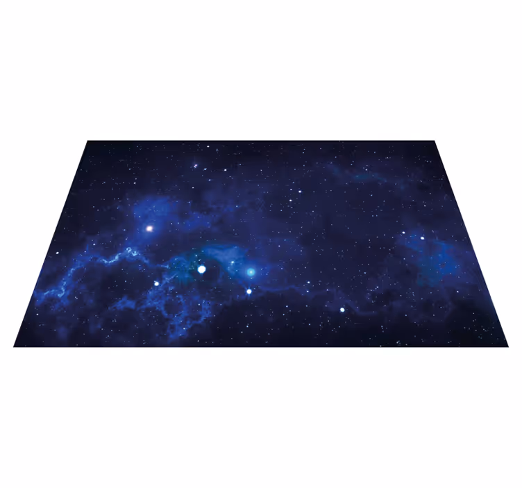 Tappetto vinile stelle scena della nebulosa cosmica - TenStickers