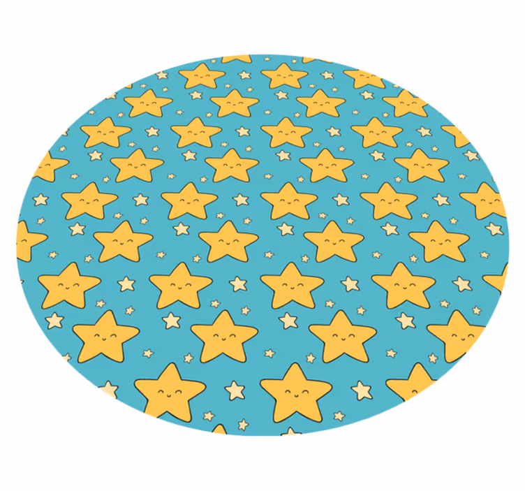 Tappeto vinile per bambini allegro motivo a stella - TenStickers