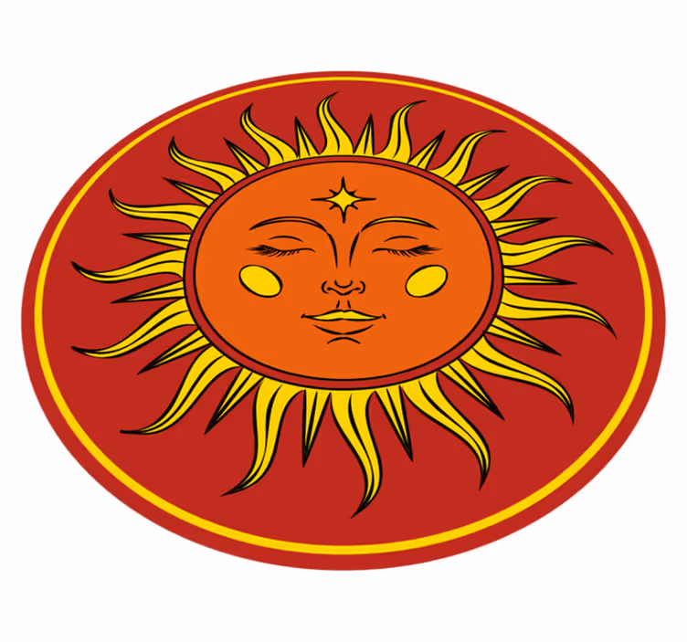 Tappeto vinile natura viso soleggiato - TenStickers