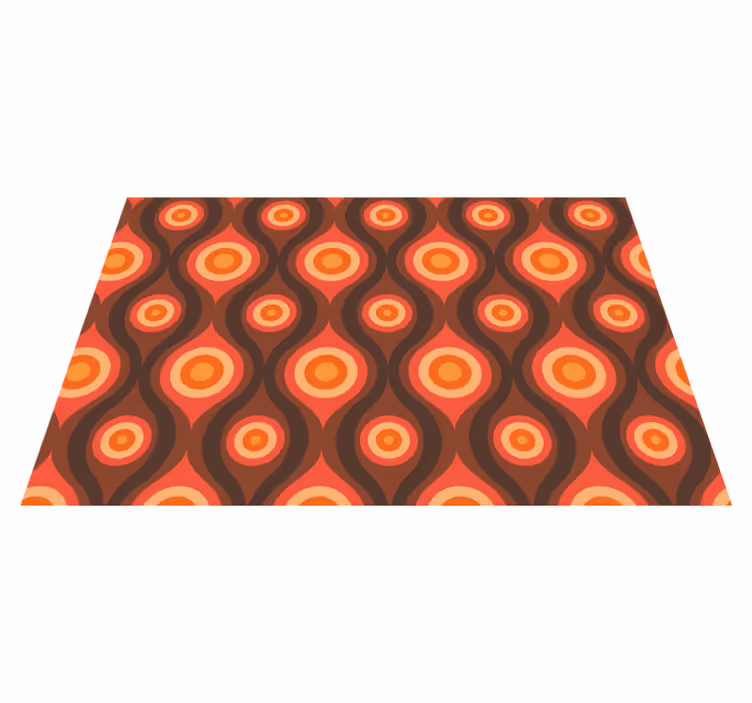 Tappeto vinile mosaico motivo circolare vintage - TenStickers