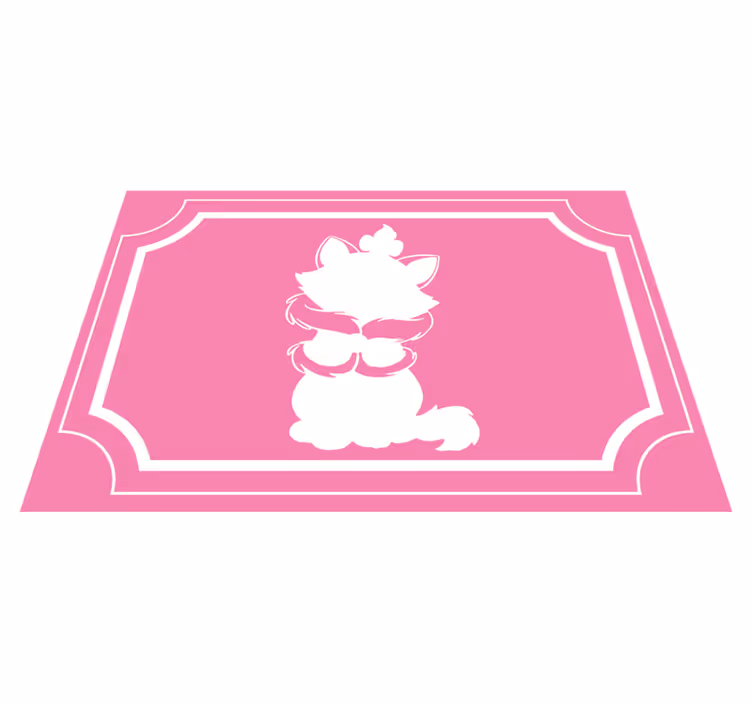 Tappeto vinile per bambini sagoma di gatto carino - TenStickers