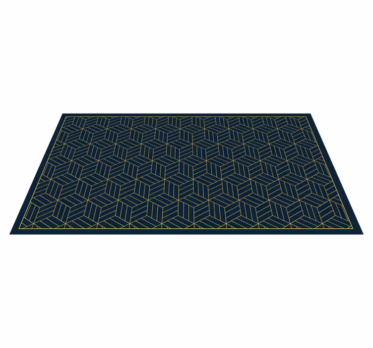Tappeto vinile moderno motivo geometrico chic - TenStickers