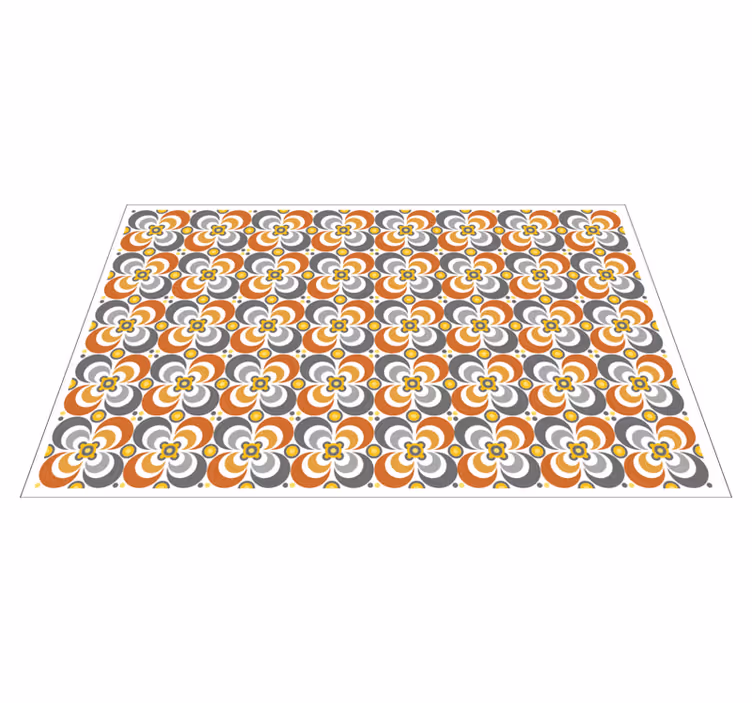 Tappeto in pvc stile geometrico quadrato - TenStickers