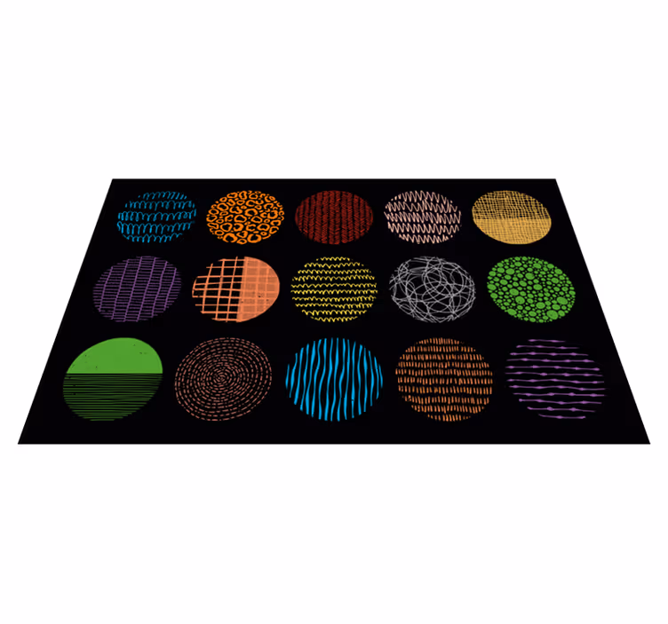Tappeto vinile moderno collezione di motivi vivaci - TenStickers