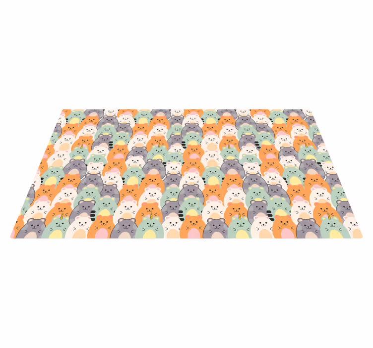 Zerbino pvc adorabili espressioni di animali - TenStickers
