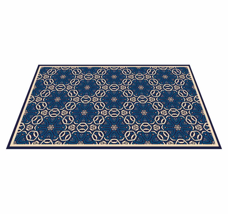 Tappeto vinile camera da letto composizione mosaico elegante - TenStickers