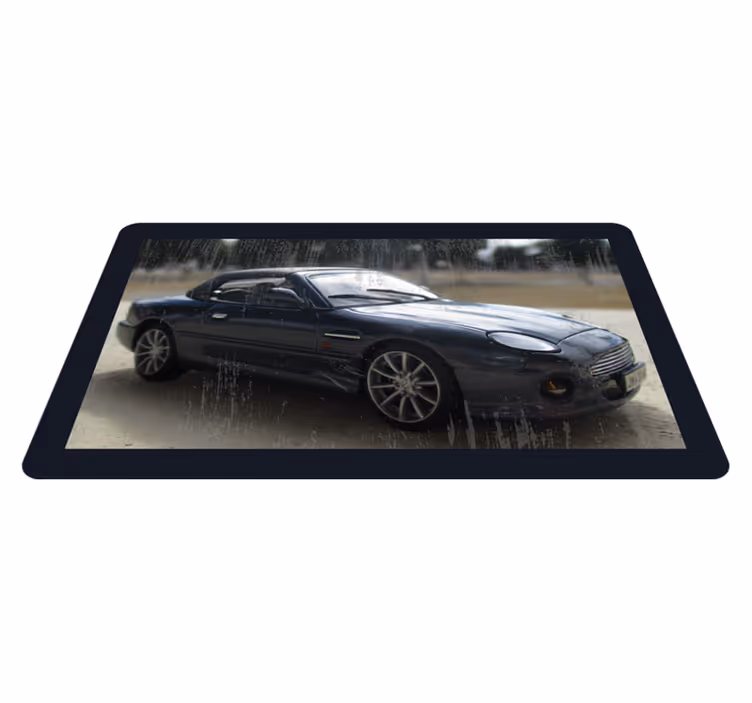 Tappeto vinile strade auto sportiva classica - TenStickers