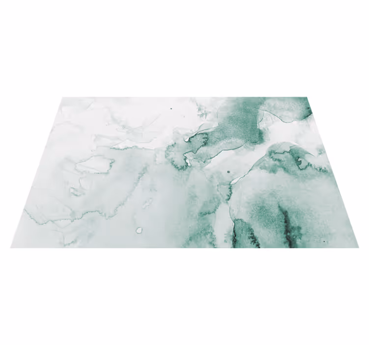 Tappeto vinile effetto marmo vortice verde morbido - TenStickers