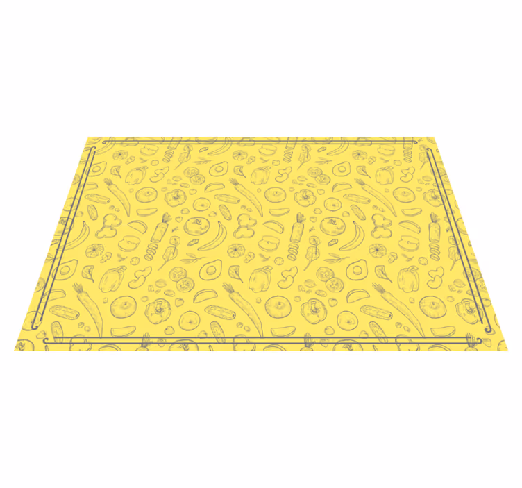 Tappeto pvc cucina motivo di frutta stravagante - TenStickers