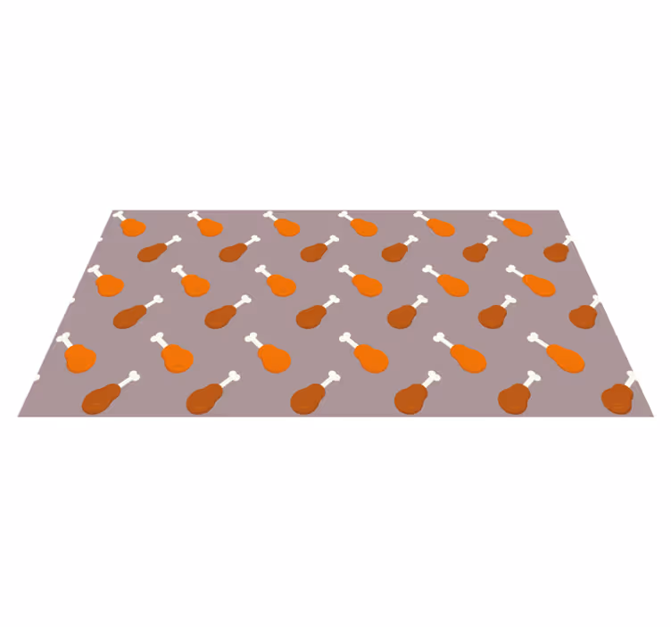 Tappeto vinile per bambini modello di cosce di pollo - TenStickers
