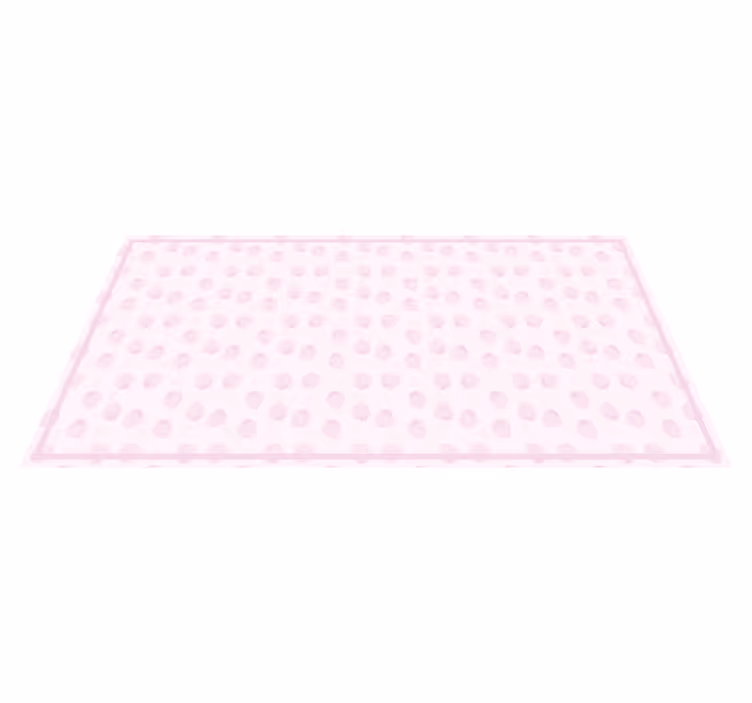 Tappeto pvc cucina motivo a fragola rosa - TenStickers