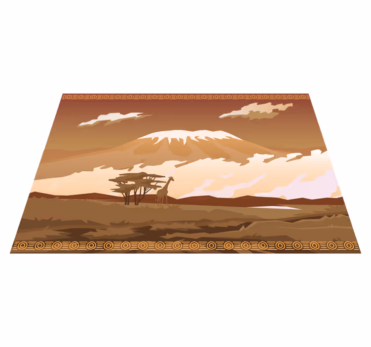 Tappeto vinile natura maestosa vista sulle montagne - TenStickers
