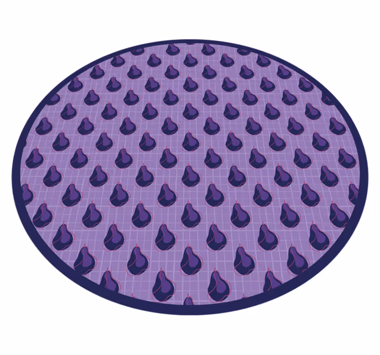 Tappeto pvc cucina motivo a goccioline viola - TenStickers
