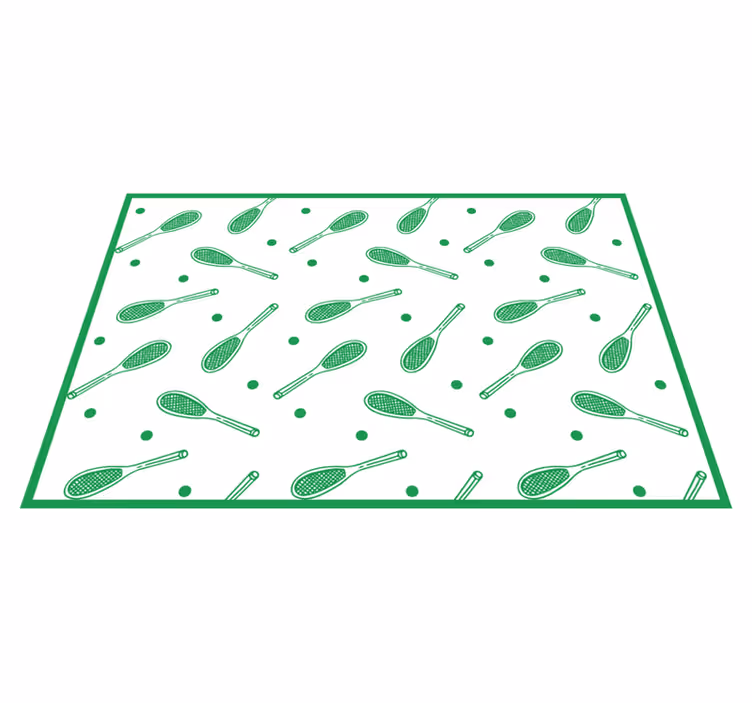 Tappeto vinile per bambini stampa racchetta da tennis - TenStickers