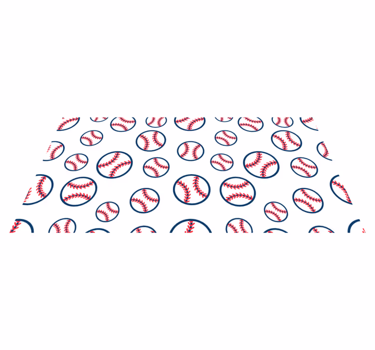 Tappeto vinile giochi modello da baseball - TenStickers