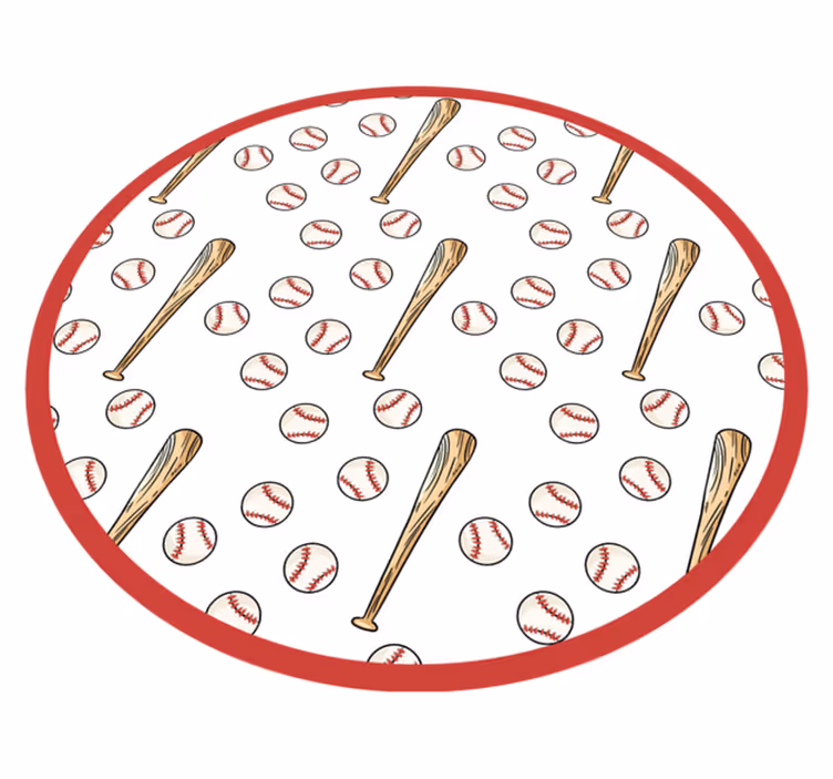 Tappeto vinile giochi divertimento di baseball - TenStickers