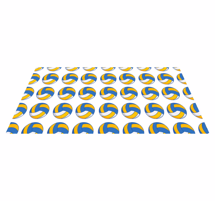 Tappeto vinile per ragazzi palloni da pallavolo - TenStickers