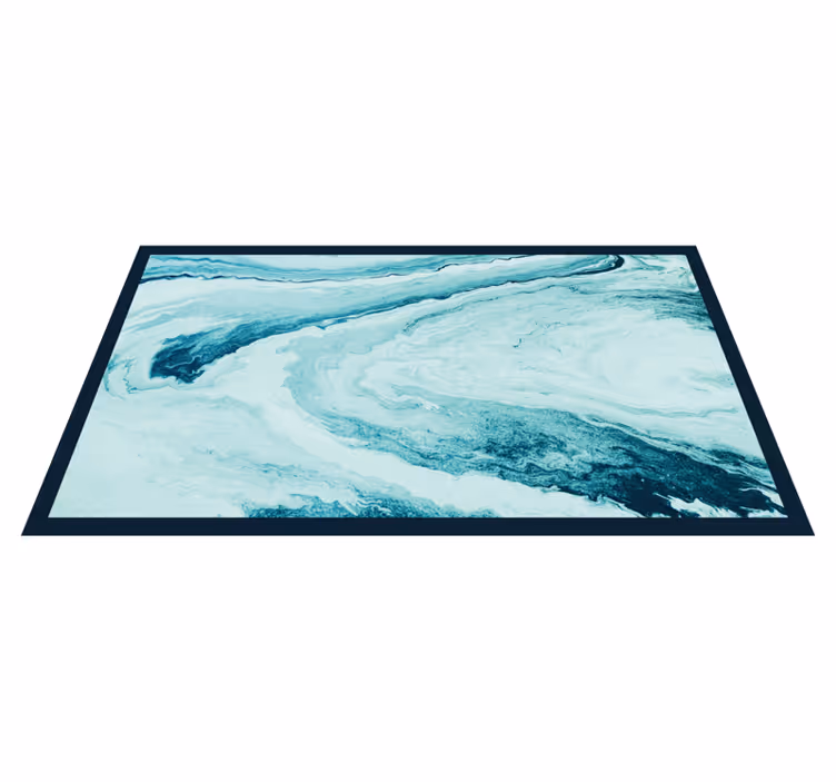 Tappeto in vinile soggiorno motivo acqua vorticoso - TenStickers