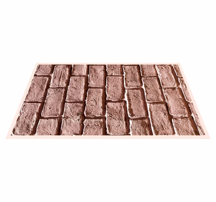 Tappeto vinile effetto pietra motivo mattoni rustici - TenStickers