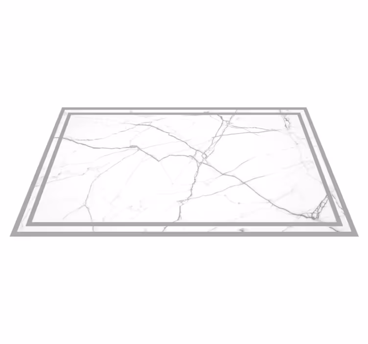 Tappeto vinile effetto marmo graziose striature bianche - TenStickers