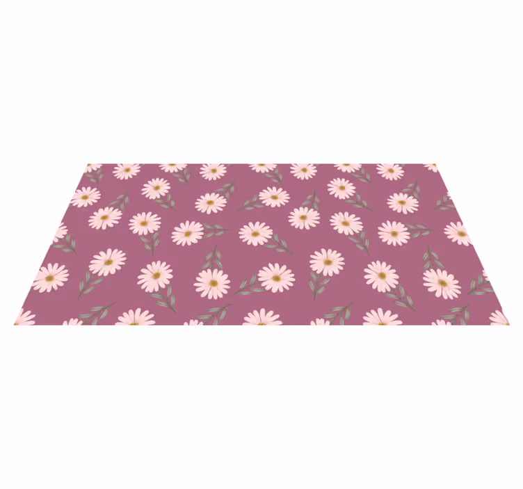 Tappeto vinile fiori set di margherite - TenStickers