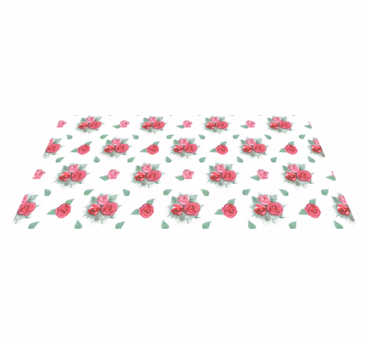 Tappeto vinile fiori set di rose - TenStickers