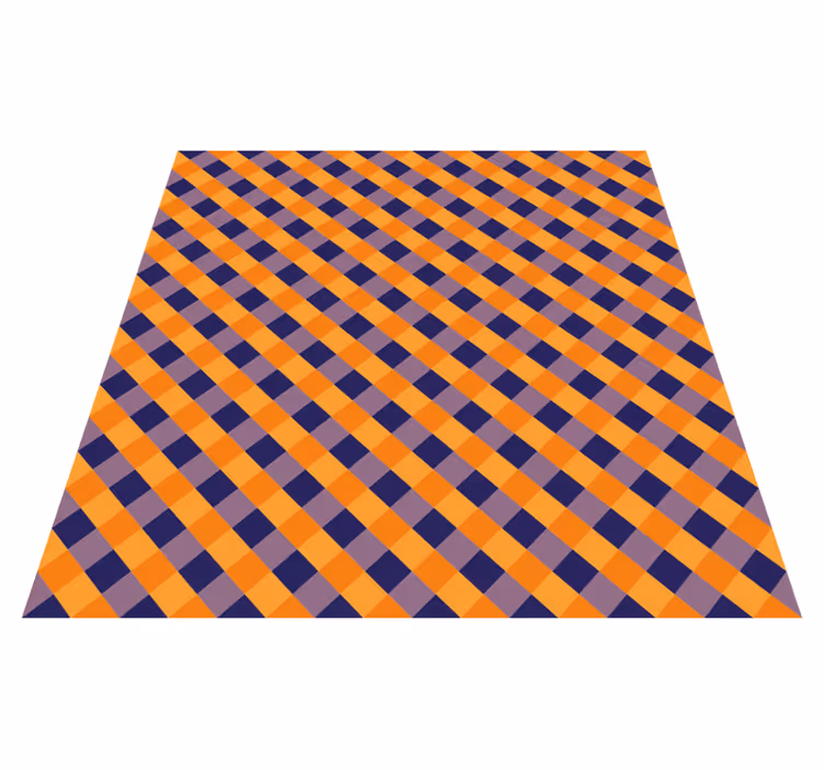 Tappeto vinile strisce blocchi di colore diagonali - TenStickers